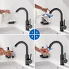 Waschtischarmatur 360° Drehbar Schwarz, Bleifrei Kalt Warm, Produktbild-Vorschau 13