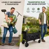 Chariot pliable d'extérieur de 120 litres, avec roulettes, Voir les images du produit 3