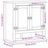 vidaXL Szafka łazienkowa Corona 70x33x71,5 cm lite drewno Podgląd zdjęcia produktu 8