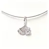 Ginko Anhänger 925 Sterling Silber dezent doppeltes Blatt Produktbild-Vorschau 5