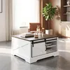 Parrot Uncle Couchtisch mit Stauraum Weiß, Landhausstil Produktbild-Vorschau 3