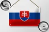 Blechschild Flagge Slowakei 18x12cm Flag of Slovakia Produktbild-Vorschau 2
