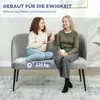 HOMCOM, sofa dwuosobowe, mała kanapa o szerokości 127 cm, z Podgląd zdjęcia produktu 5