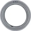 A gray rubber washing machine door seal is shown against a white background. Produktbild-Vorschau