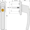 ABUS Abschließbarer Fenstergriff FG210 AB210 - 3er Set - Produktbild-Vorschau 6