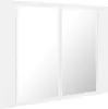 vidaXL Lustro łazienkowe LED szafka białe 60x12x45 cm Podgląd zdjęcia produktu 7