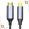 Two HDMI cables with gold-plated connectors are shown side-by-side against a white background. Podgląd zdjęcia produktu