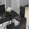 Esstisch Set Vicco Grand Schwarz 120 x 75 cm 6er Set, Model Produktbild-Vorschau 5