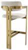 Casa Padrino Luxus Barstuhl Creme / Messing 53 x 44,5 x H. Produktbild-Vorschau 3
