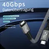 USB4 Kabel USB-C Thunderbolt 4, Datenkabel 40Gbps, PD 3.1 Produktbild-Vorschau 5