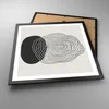 Gerahmtes Poster - Schwarzer Rahmen - Abstraktion Fleck Produktbild-Vorschau 3