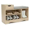 Schuhschränke Eiche farbe 80x30x52 cm, Schuhbank mit Produktbild-Vorschau 12