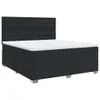 Boxspringbett mit Matratze Schwarz 180x200 cm Kunstleder Produktbild-Vorschau 1