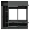 Waschmaschinenschrank "Flexy" in grau Set 3-teilig 182 x Produktbild-Vorschau 10