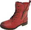 Mustang  Damenschuhe Schnürstiefel Rot Freizeit Produktbild-Vorschau 3