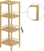 Étagère en bambou 4 niveaux Meuble de rangement Charge max. Voir les images du produit 5