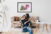 Bild 70x50 MDF-Rahmen Wandkunst Tulpen Blumen Pflanze Produktbild-Vorschau 2