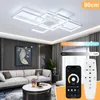 Smart LED Deckenleuchte 90x60cm, Moderne Geometrische Produktbild-Vorschau 1