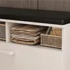 Schuhschrank weiß mit Sitz und Stauraum Flur 6 Fachböden Produktbild-Vorschau 2