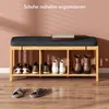 Panca porta scarpe HOMCOM con seduta e ripiani, 102 x 33 x Anteprima dell’immagine prodotto 5