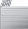 A close-up view of a galvanized steel garden raised bed. Produktbild-Vorschau