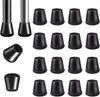 16 Stück schwarze Silikon-Stuhlbeinschoner, Stuhlgleiter, Produktbild-Vorschau 1