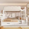 STILVORA Kinderstapelbed 90x200/140x200 cm met wolkenhek, Productafbeelding-voorbeeld 4