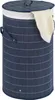 Wenko Wäschetruhe Bamboo Dunkelblau, Wäschekorb, 55 l; Produktbild-Vorschau 2