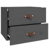 The Living Store Wand-Nachttisch Grau 50x36x40 cm Produktbild-Vorschau 8