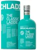 A bottle of Bruichladdich The Classic Laddie Scottish Barley Unpeated Islay Single Malt Scotch Whisky and its cylindrical packaging are shown against a white background. Produktbild-Vorschau