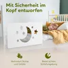 zovis Sterne (weiß) Holz-Rausfallschutz für Kinderbetten - Produktbild-Vorschau 2