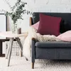 Cuscino in suedette rosso borgogna 40x40 Anteprima dell’immagine prodotto 2