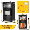 Jayseuw 4200W Gasheizung Hybrid inkl. Gasdruckregler Set - Produktbild-Vorschau 2
