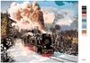Zuty - Malen nach Zahlen - LOKOMOTIVE IN WINTERLANDSCHAFT, Produktbild-Vorschau 3