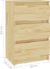 vidaXL Nočné skrinky 2 ks 40x29,5x64 cm z masívneho Náhľad obrázku produktu 7