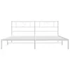 A white metal bed frame with a heart-shaped design on the headboard, shown against a white background. Produktbild-Vorschau
