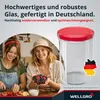 25x WELLGRO Einmachgläser 435ml – Schraubdeckel TO82 rot Produktbild-Vorschau 4