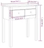 vidaXL Konzolový stolek 70x35x75 cm Masivní borovicové Náhled obrázku produktu 7