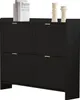 Schoenenkast, 110x90x24 cm, met 4 klepdeurtjes, open Productafbeelding-voorbeeld 13