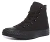 A black high-top Converse sneaker is shown against a white background. Produktbild-Vorschau