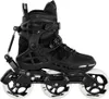 A black Powerslide Phuzion Argon Syncro 110 Trinity inline skate is shown against a white background. Produktbild-Vorschau