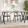 vidaXL Rám jídelního stolu ve tvaru X 140x60x73 cm ocelový Náhled obrázku produktu 2