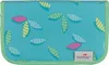 A flat lay image of a pencil case with a leaf pattern. Anteprima dell’immagine prodotto