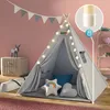 Spielwerk® Tipi Zelt Kinderzelt Indoor Spielzelt 130x130cm Produktbild-Vorschau 3