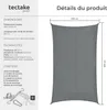 Voile d’ombrage SUNNY - 4 x 6 m, gris Voir les images du produit 6