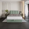 A bedroom scene with a bed as the main focus. Produktbild-Vorschau