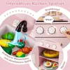 Cucina per bambini in legno con 10 accessori Cucina Anteprima dell’immagine prodotto 4