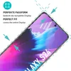 A close-up marketing image of a screen protector being applied to a smartphone. Produktbild-Vorschau