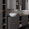 Koupelnová skříňka pod umyvadlo MARLION - šedá / dub Náhled obrázku produktu 7