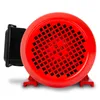 A red electric motor with a black junction box is shown against a white background. Produktbild-Vorschau